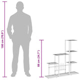 Flower Stand 94.5x25x88 cm White Metal 336113