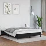 Bed Frame without Mattress Black 135x190 cm Double Double Faux Leather 349841