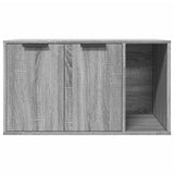 Cat Litter Box Enclosure Grey Sonoma 80x50x45 cm Engineered Wood 857738