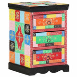 Drawer Cabinet Multicolour 40 x 40 x 60 cm Solid Mango Wood 4017569