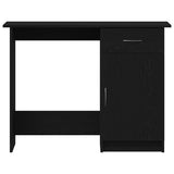 Desk with Drawer Black Oak 100 x 50 x 76 cm Engineered Wood 862464