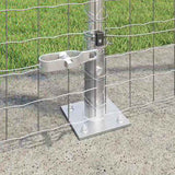 Fence Post Other 26 pcs Grey 3.2 x 3.2 x 88.5 cm Steel 3350269
