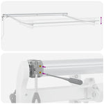 Awning Manual White 3 x 2.5 m Metal 313209