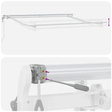 Awning Manual White 3 x 2.5 m Metal 313209