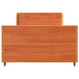 Bed Frame without Mattress Wax Brown 90x200 cm Solid Wood Pine 850778