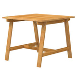 Garden Dining Set Brown Solid Acacia Wood Medium Durable 3087122