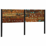 Headboard 200 cm Solid Wood Reclaimed and Iron 4017559