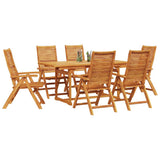 Garden Dining Set Folding 7 pcs Brown Solid Acacia Wood 3375721