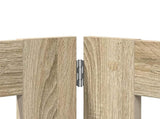 Dog Gate with Stands 6 pcs Sonoma Oak 80 x 60 cm 892140