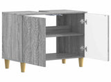 Bathroom Sink Cabinet DELFT Grey Sonoma 59.5 x 31.5x 59 cm 897011