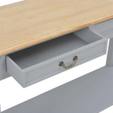 Console Table Grey 110x35x80 cm Wood 249902