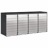Wheelie Bin Storage for 4 Bins Anthracite 272 x 77.5 x 121.5 cm 3394785