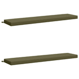2-Piece Bench Cushions SOEST 2 pcs 100% Polyester Olive Green 950009