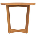 Garden Dining Table Round 90x75 cm Solid Wood Acacia 4108134
