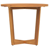 Garden Dining Table Round 90x75 cm Solid Wood Acacia 4108134