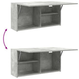 Bathroom Wall Cabinet Concrete Grey 80x25x40 cm Engineered Wood 860088