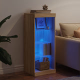 Sideboard with LED Lights Sonoma Oak 41x37x100 cm 836730