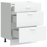 Kitchen Base Cabinet Lyon White Engineered Wood 854250