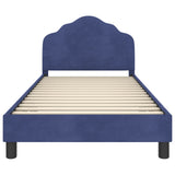 Children's Bed Frame with Headboard Police Blue 80 x 200 cm 42010949