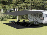 Tent Carpet 400x800 cm Black HDPE 310795