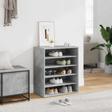 Shoe Cabinet Concrete Grey 60x35x70 cm Engineered Wood 808940