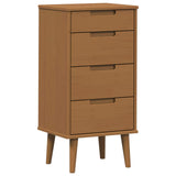 Chest of Drawers MOLDE Caramel 40 x 35 x 82 cm Solid Pine Wood 42020934