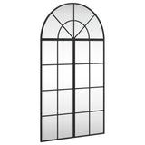 Wall Mirror Black 60x110 cm Arch Iron 3200606