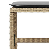13 Piece Garden Dining Set with Cushions Beige Poly Rattan 3210804