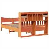 Bed Frame without Mattress Wax Brown 140x190 cm Solid Wood Pine 3323391