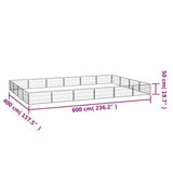 20-Panel Dog Playpen Black 100x50 cm Powder-coated Steel 3115970