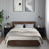 Bedside Cabinets 2 pcs Black 40x31x50 cm Engineered Wood and Metal 848700