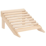 2-Seater Garden Adirondack Chair & Ottoman Fir Wood 315912