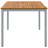 Outdoor Table Natural and Grey 180 x 90 x 75 cm 4010616