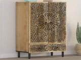 Highboard 60x33x100 cm Solid Wood Mango 358242