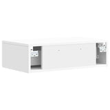 Wall-Mounted Side Table High Gloss White 87.5 x 34.5 x 17 cm 898839