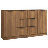 Sideboards 2 pcs Brown Oak 60x30x70 cm Engineered Wood 3115795