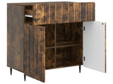 Sideboard Smoked Oak 66 x 34.5 x 92 cm Engineered Wood 894410