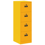 File Cabinet with Drawer 2 pcs Mustard Yellow 44 x 50 x 139 cm 3406157
