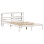 Bed Frame with Headboard without Mattress White 120x190 cm Small Double 3306036