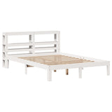 Bed Frame with Headboard without Mattress White 120x190 cm Small Double 3306036