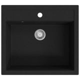 Granite Kitchen Sink Single Basin Black 142954