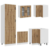 14 Piece Kitchen Cabinet Set "Kalmar" Artisan Oak Engineered Wood 3314980