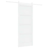 Sliding Door White 83 x 202 cm Solid Pine Wood 3333253