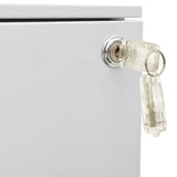 Mobile File Cabinet Light Grey 39x45x60 cm Steel 335979