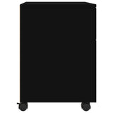 Mobile File Cabinet with Wheels Black 45x38x54cm Engineered Wood 811521