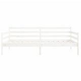 Day Bed without Mattress White 90x190cm Solid Wood Pine 814640
