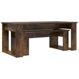 Coffee Table Set 2 pcs Smoked Oak 100 x 50 x 42 cm 8000136