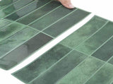 Rectangular Tile 50 pcs Dark Green 29 x 23 x 0.08 cm 42046158