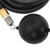 Suction Hose with Brass Connectors Black 1.1" 10 m PVC 151063