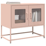 ZNTS TV Cabinet Pink 68x39x60.5 cm Cold-rolled Steel 853333